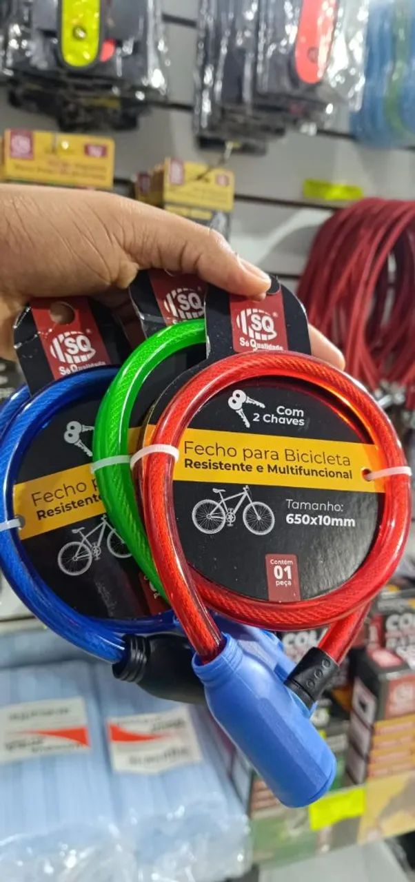Cadeado para Bicicleta 650x10mm - Novo