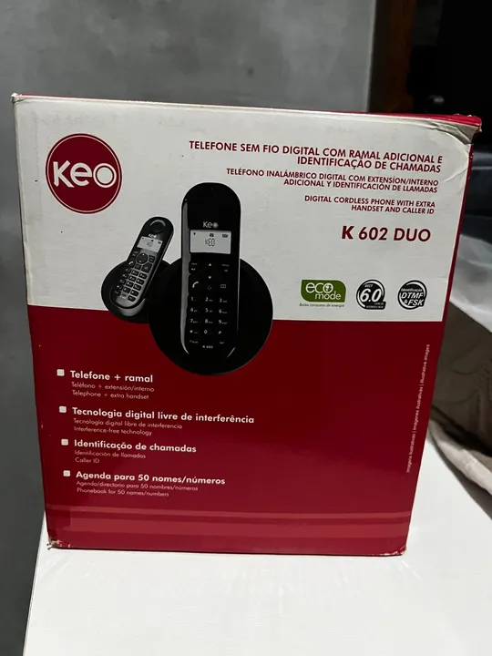 Telefone Sem Fio Digital K602 Duo - Keo