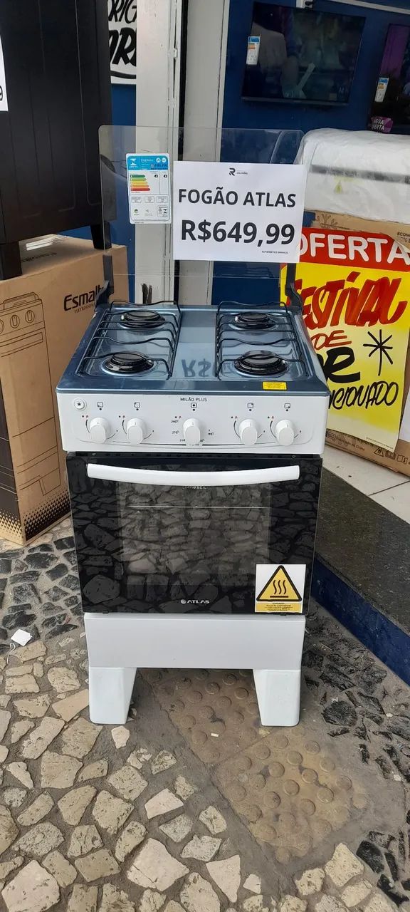 Fogão Atlas 4 bocas Aut (loja física)