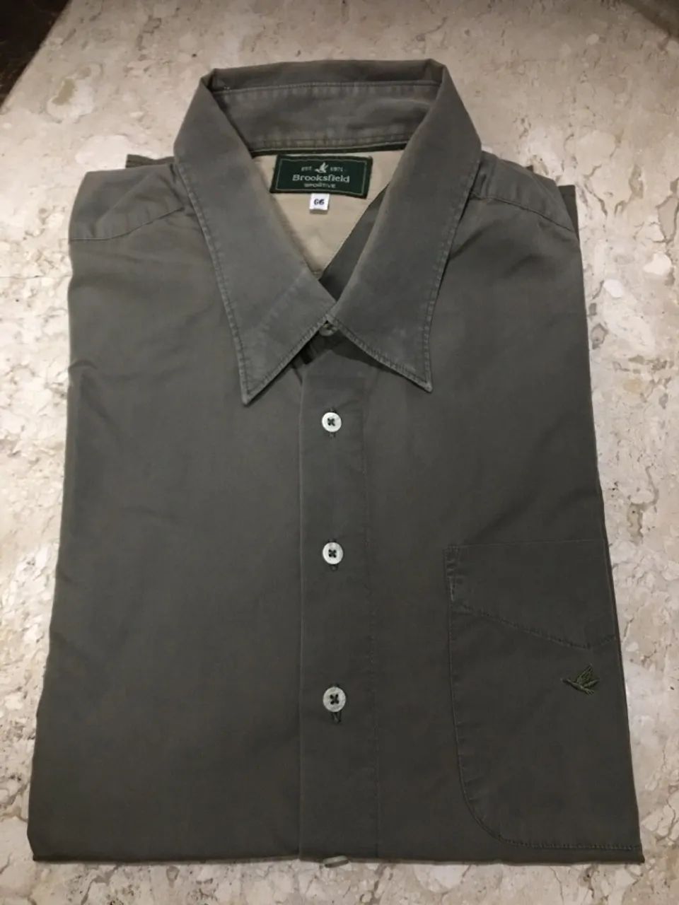Camisa Brooksfield Sportive Verde Oliva