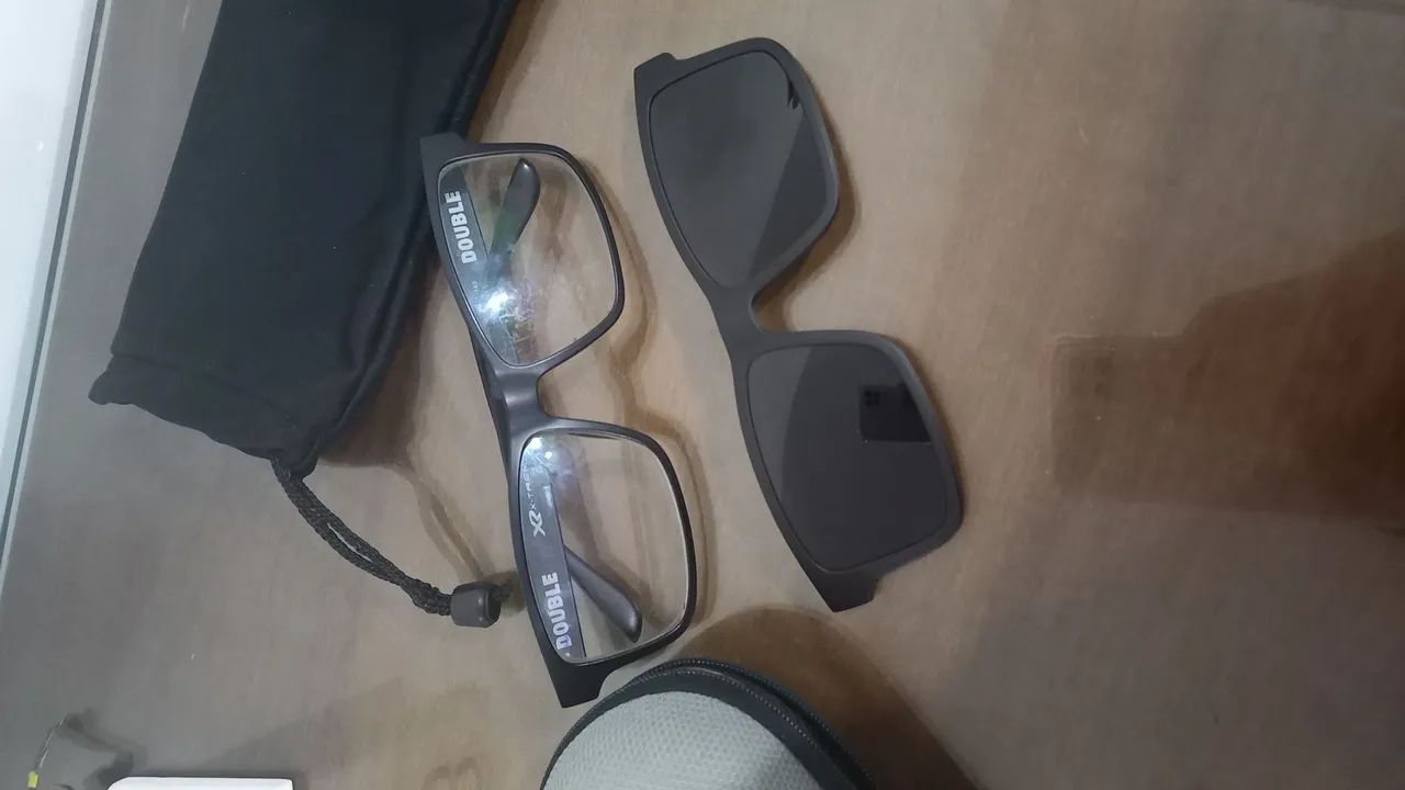 Óculos Clipon duble com lentes transparentes e lentes escuras - Foto 5