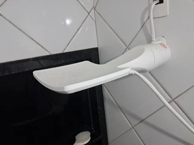 Chuveiro ducha Loren Shower multitemperaturas Lorenzetti branco 5500W 220v - Foto 2