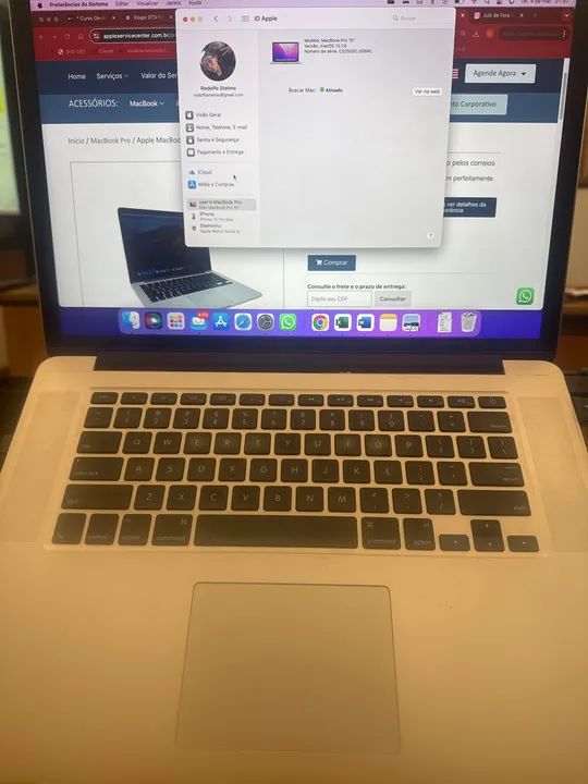 MacBook Pro 15" - macOS 12.7.6 - C02S50CJG8WL - Foto 2