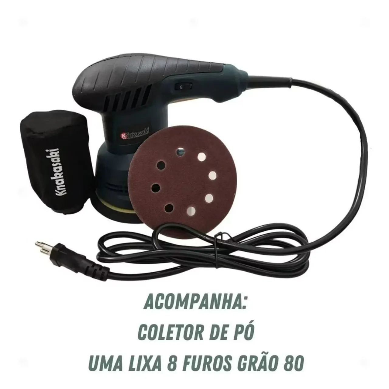 Lixadeira Elétrica Orbital 5 Polegadas 500W - Foto 3