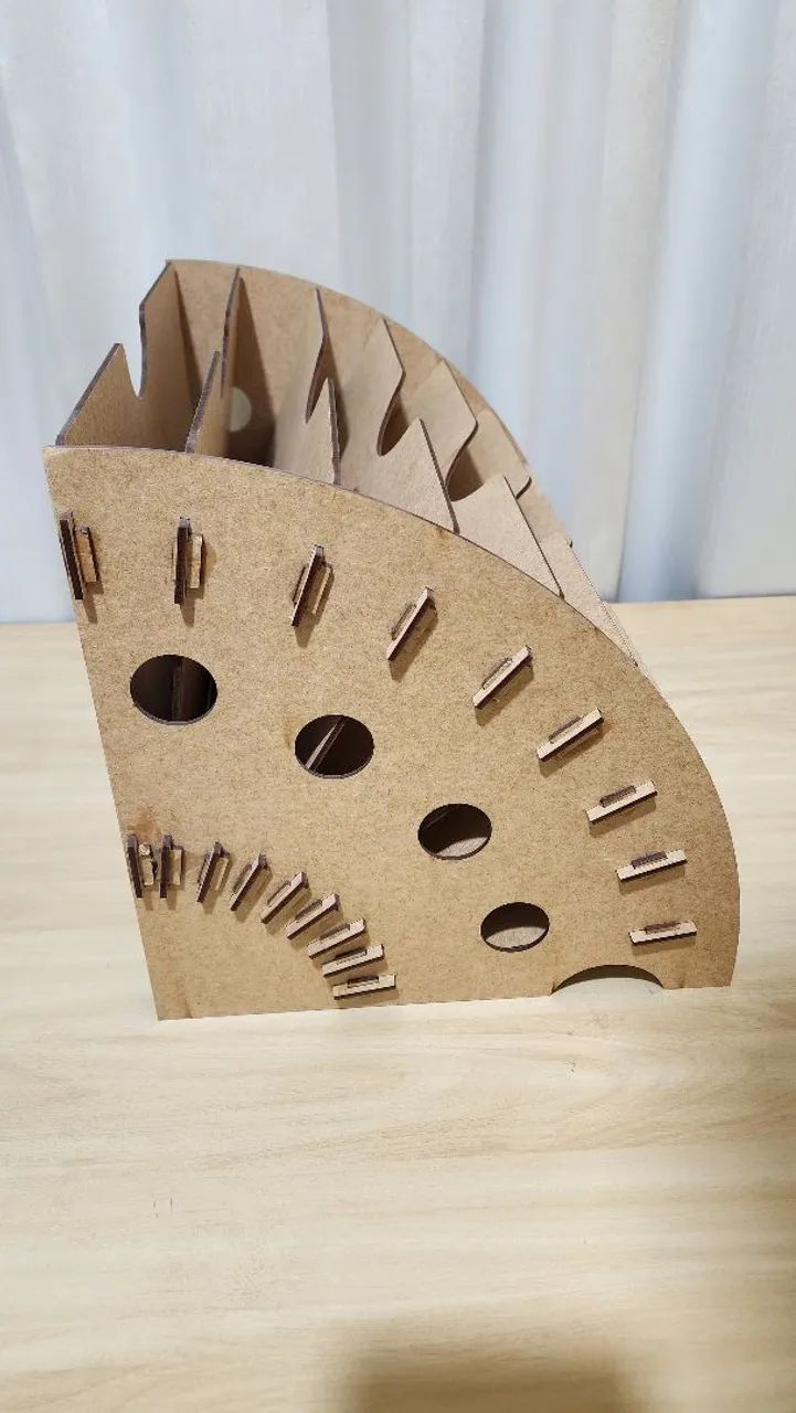 Organizador de escritório de madeira - Foto 2