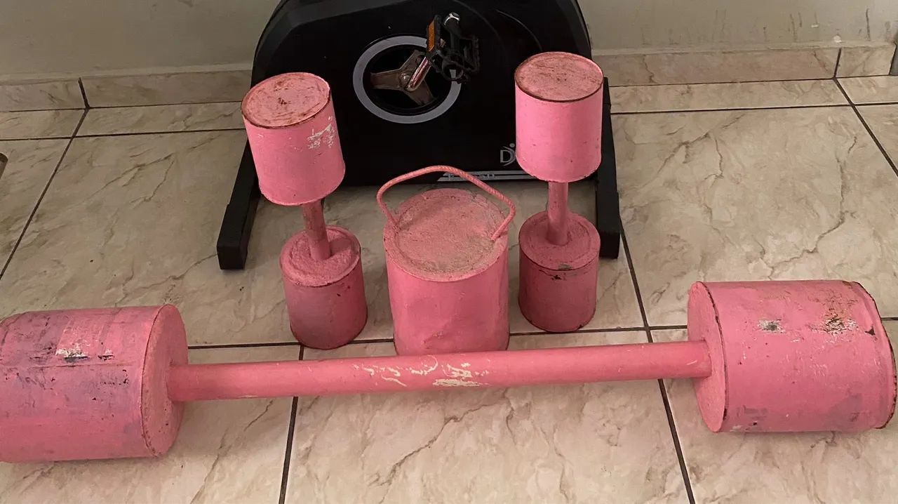 Conjunto de Halteres Rosa 150$