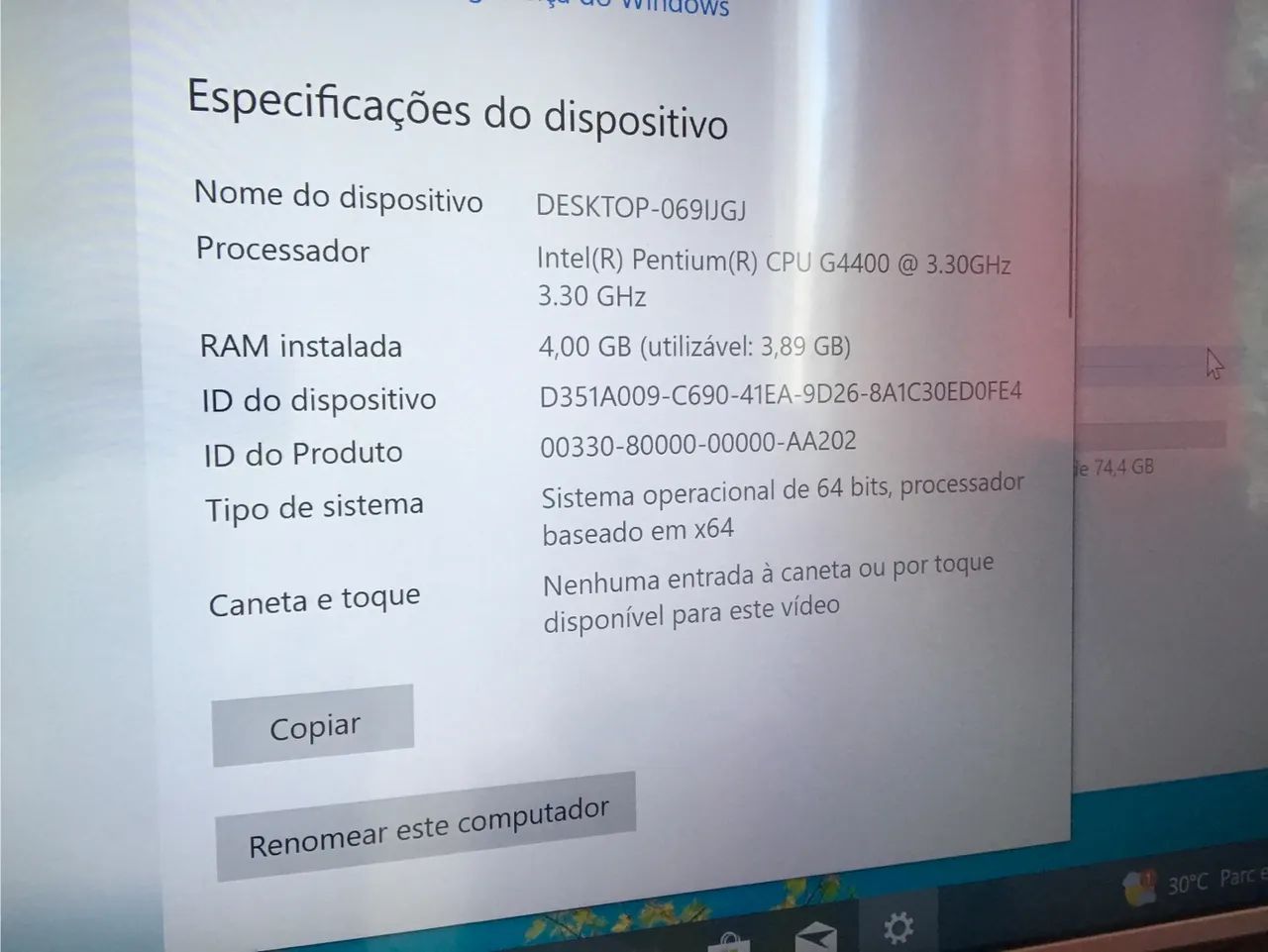 Computador CPU Pronta Para Uso