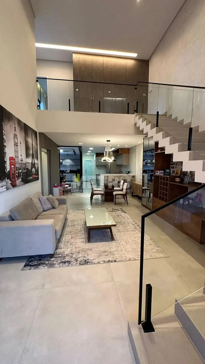 Casa, Condomínio Encontro das Águas, móveis planejados, sala de estar, jantar e