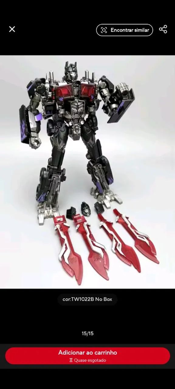 Transformers Optimus Prime nêmesis 18 cm - Foto 5