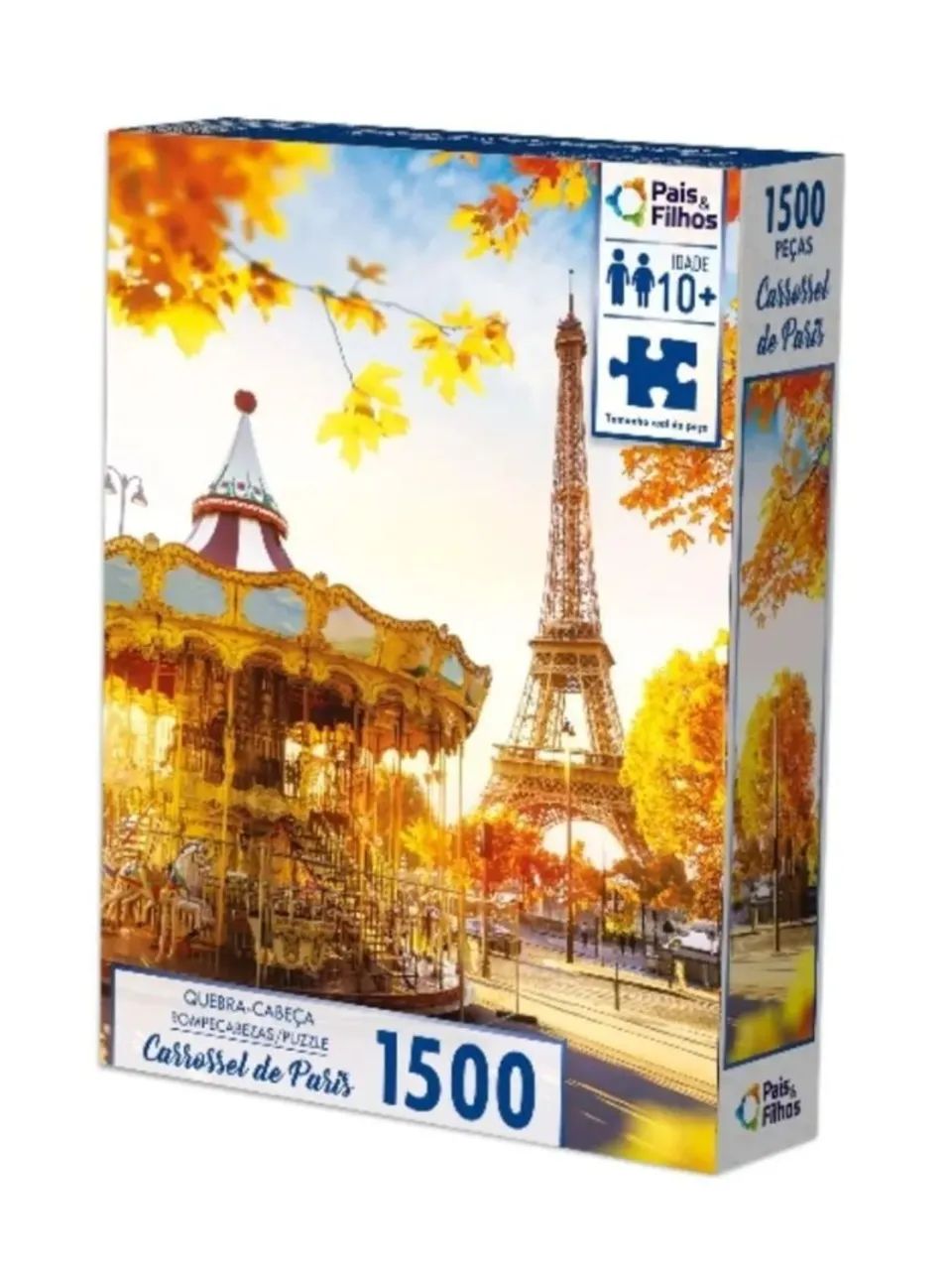 Quebra cabeça carrossel de Paris 1500 peças 