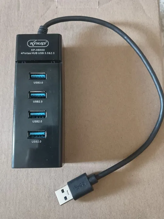 Hub USB 4 Portas Knup KP-HB500 3.0 2.0
