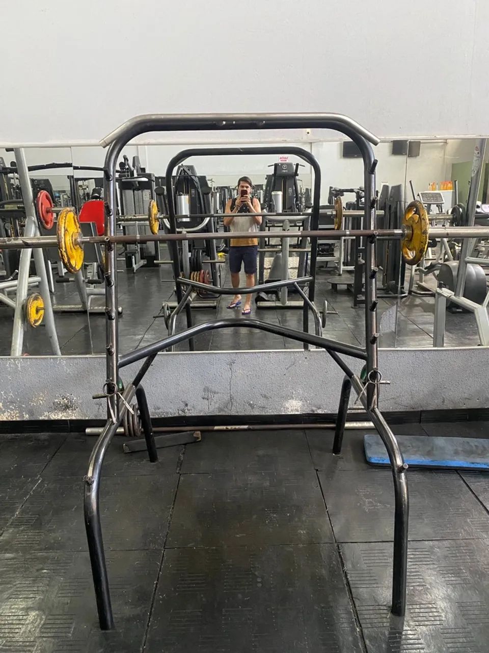 Suporte agachamento com barra olimpica - Foto 2