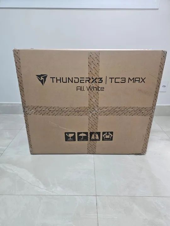 Cadeira Gamer ThunderX3 TC3 Max Branca MAX XXL - Foto 5