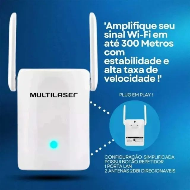 Repetidor Wifi 300MBPs Com 7 Anos de Garantia - Foto 2