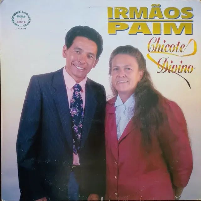 Lp Disco de Vinil Gospel Evangélico Irmãos Paim - Chicote Divino - Raro
