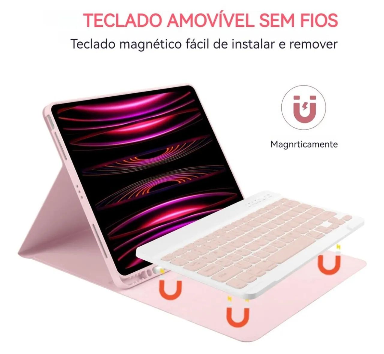 Capa e teclado para iPad - Novo - Foto 4
