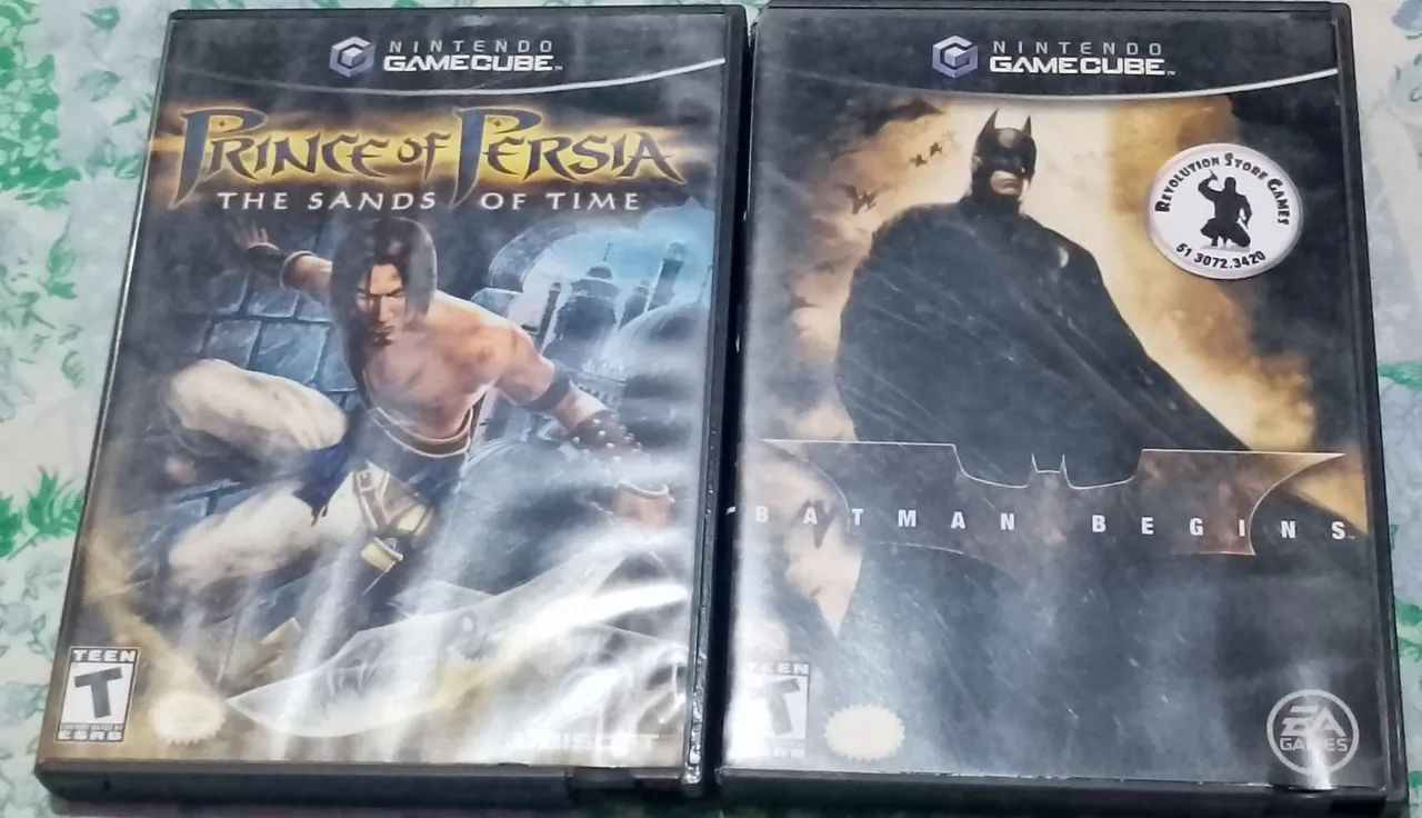 Prince of Persia: The Sands of Time e Batman Begins para GameCube