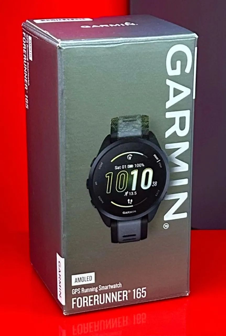 Garmin Forerunner 165 Basic - Black / Slate Gray - Produto Novo com Garantia da Loja