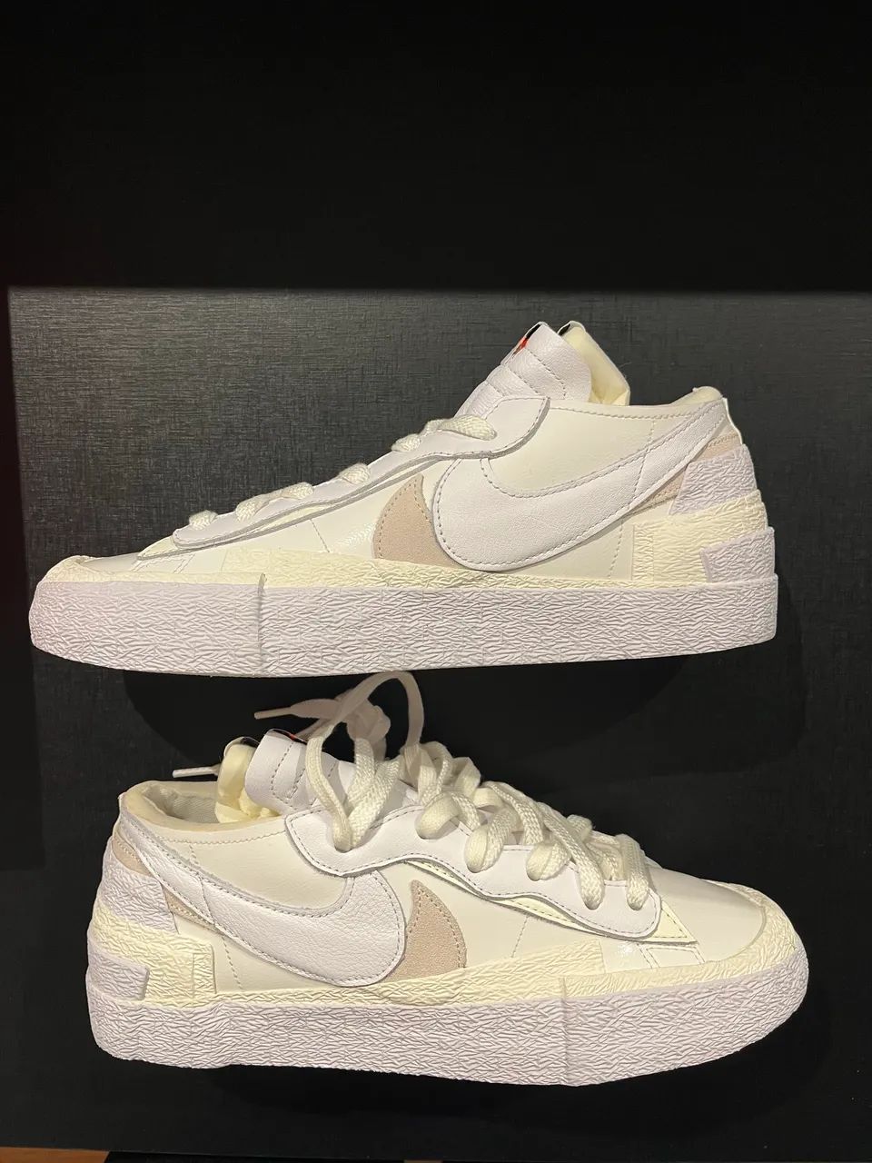 Tênis Sacai x Nike Blazer Low White - Foto 2