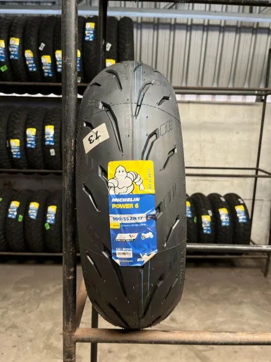 Pneu Michelin Power 6 180/55-17 Hornet/xj6/Mt07/Mt09/Z900/Suzuki