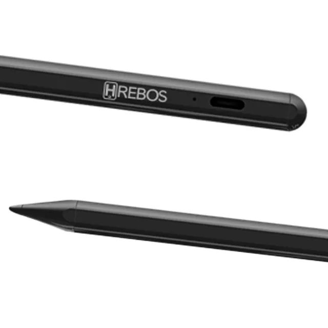 Caneta Inteligente Para Tablet Ipad Stylus Pen Preto Marca Hrebos  - Foto 3