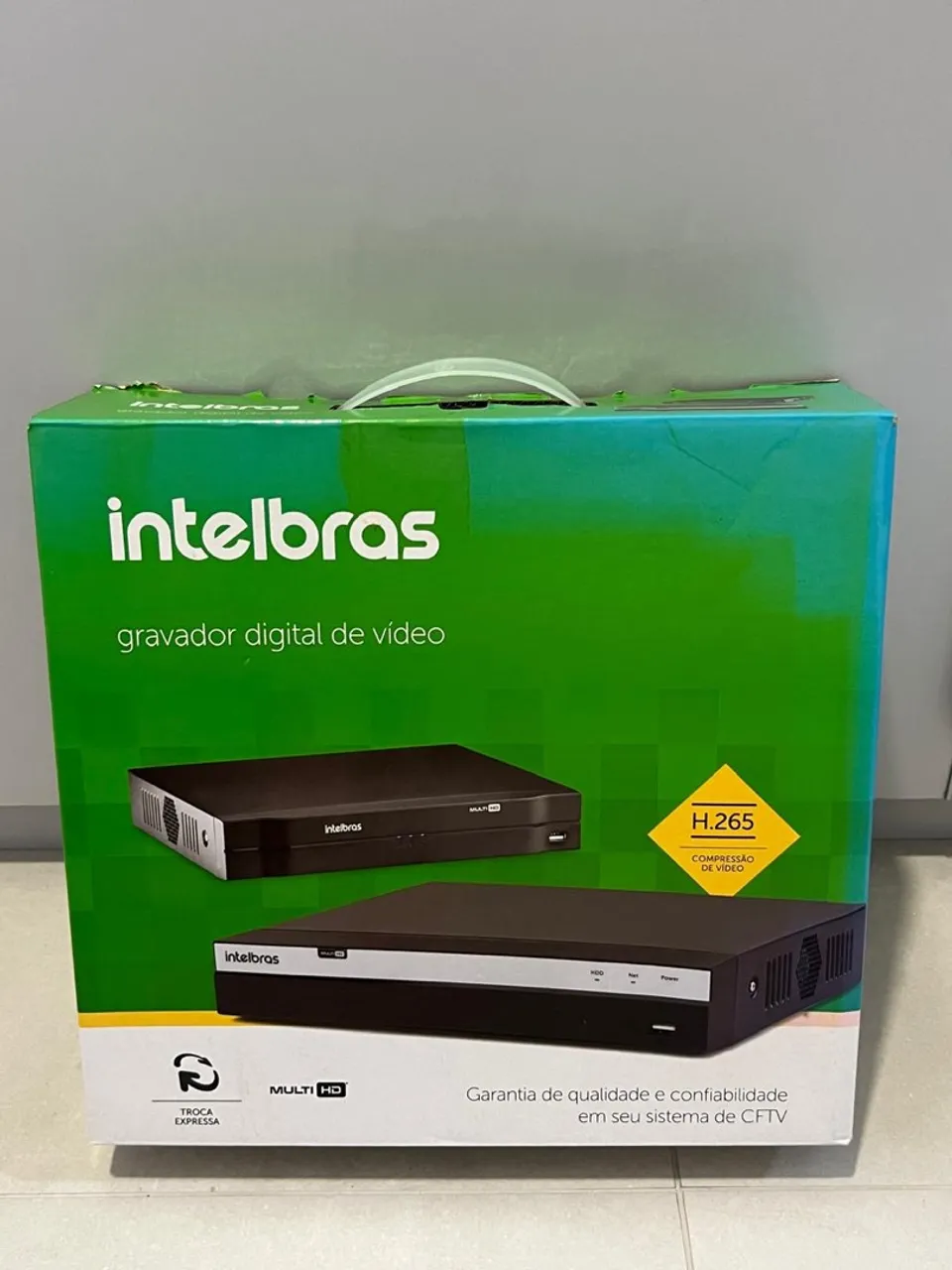 DVR MULTI HD INTELBRAS PARA 4 CAMERAS MHDX 1104 + 4 CÂMERAS VHL 1120 D