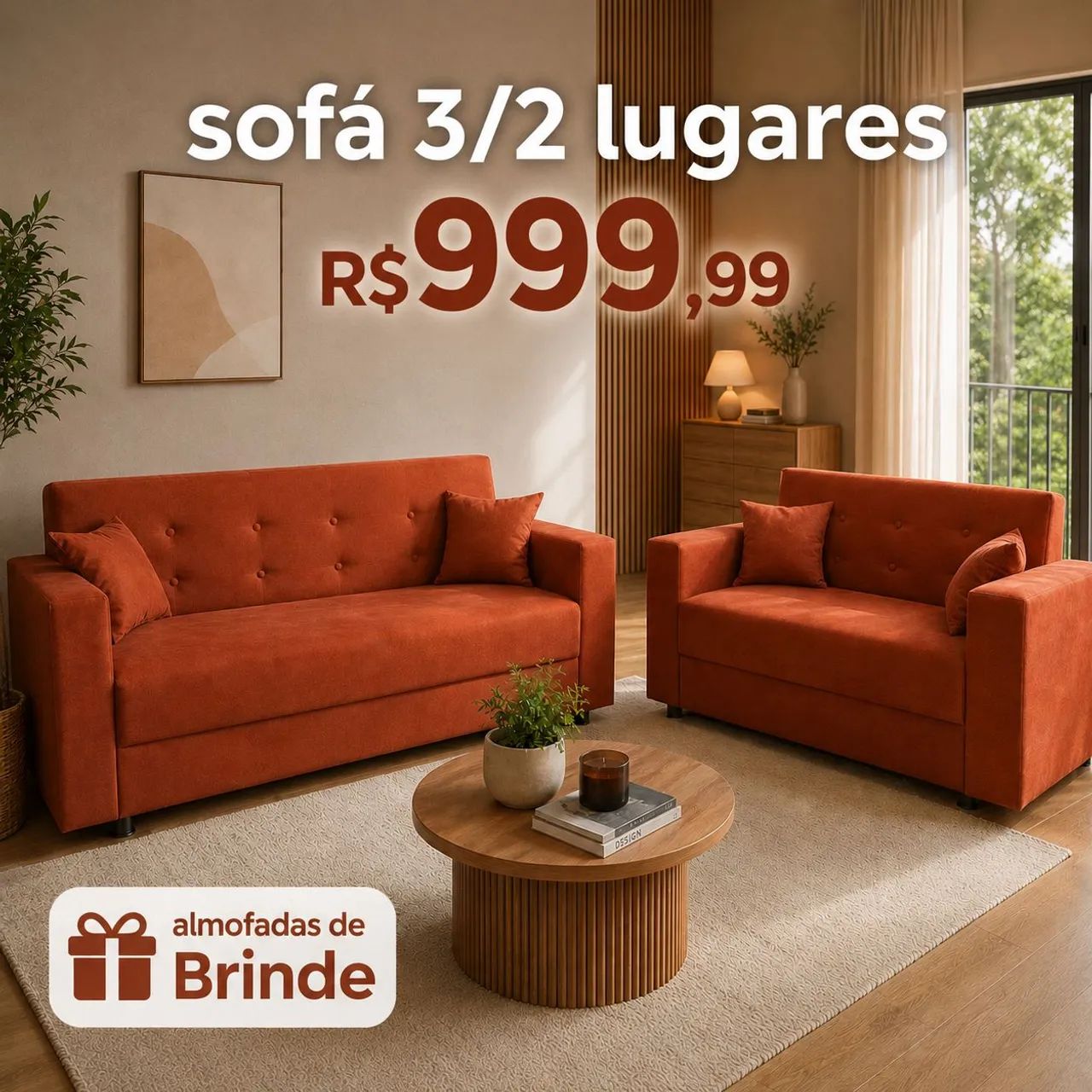 CONJUNTO de SOFÁS 3/2 LUGARES R$ 999,99 qualquer modelo - Foto 5