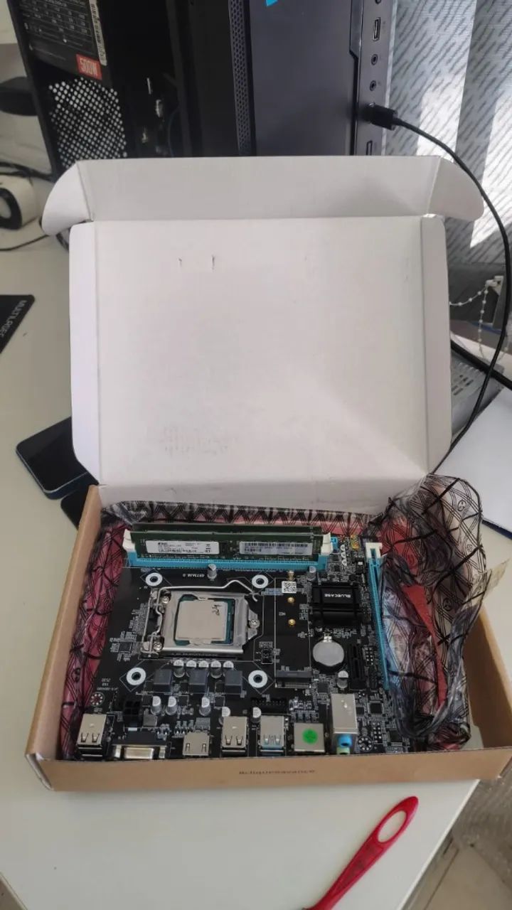 Kit PC - Placa-mãe B75 + 4GB DDR3 - Foto 5
