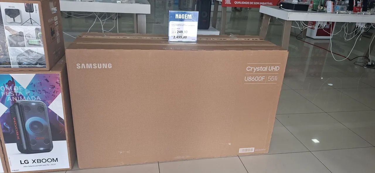 Tv 55 crystal Samsung (Nova lacrada com NF)