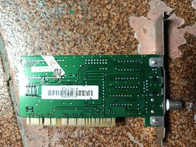 Placa de rede antiga PCI Rj45 e Coaxial Realtek RTL8029AS Ethernet comp. c/ MS-DOS - Foto 2