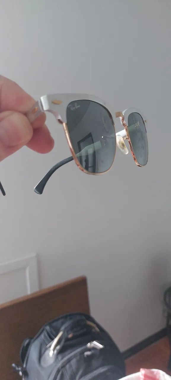 Óculos Ray-Ban Clubmaster Aluminum RB3507 - Original e Impecável - Foto 3