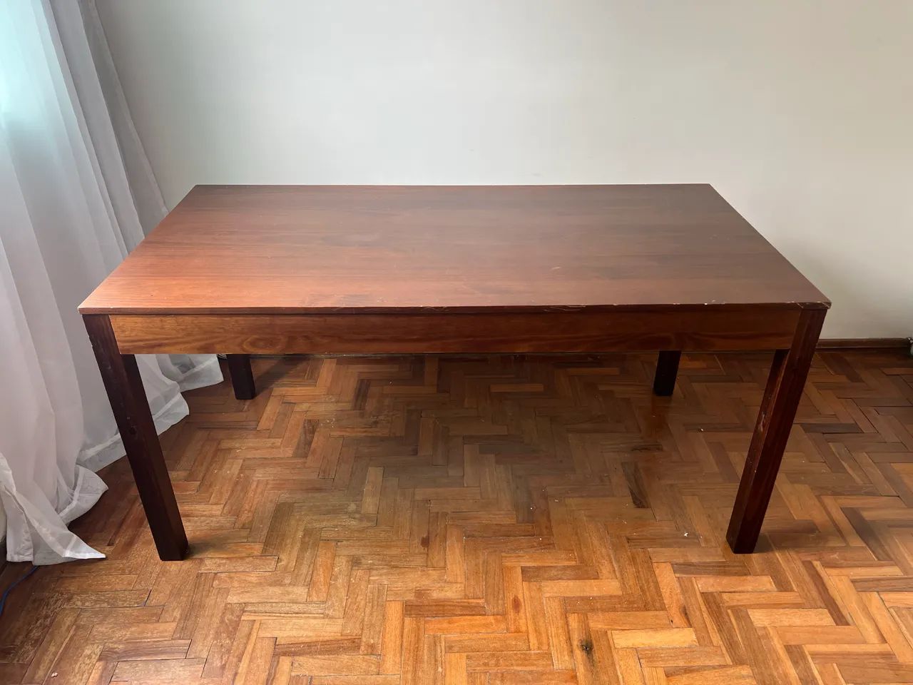 Mesa de Madeira Retangular Grande - Foto 2