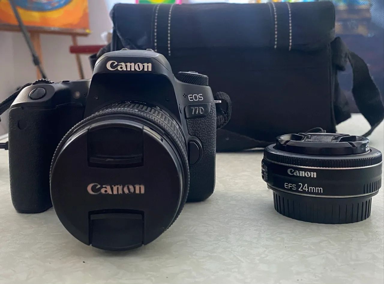 Cânon EOS 77D em perfeito estado