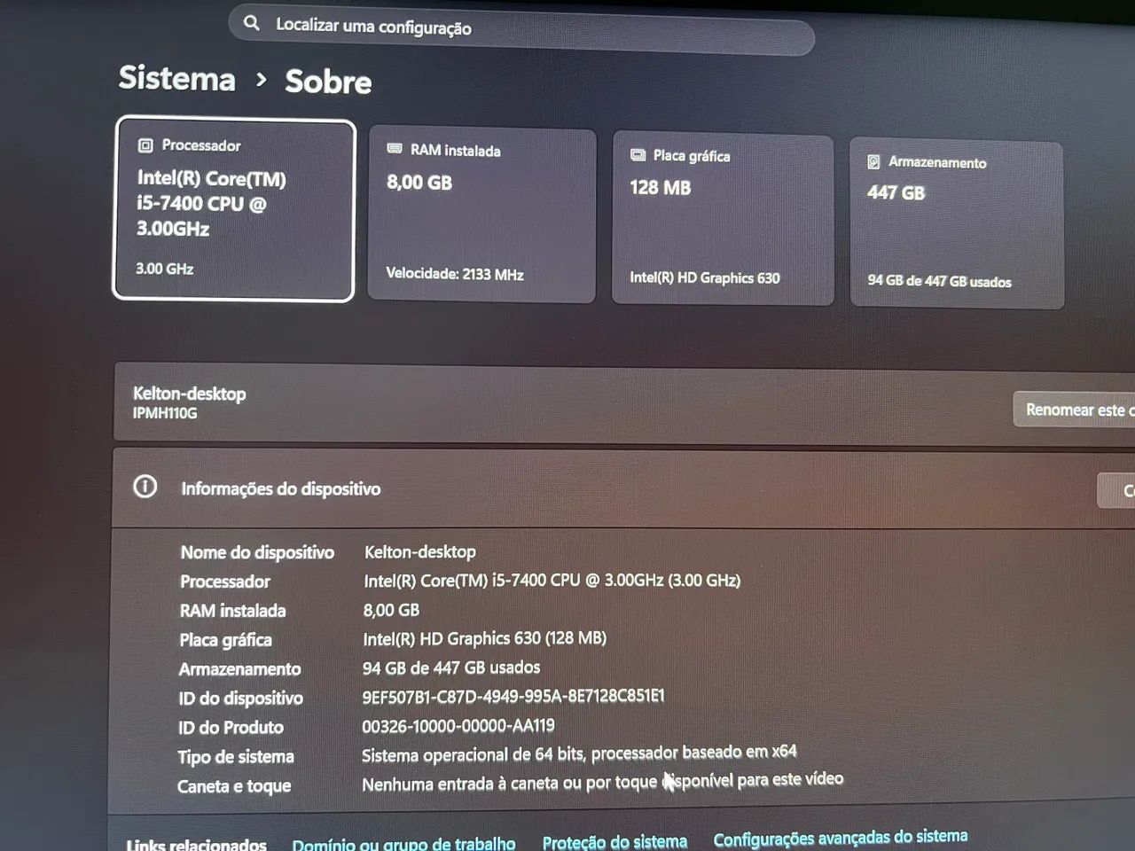 Computador pronto para uso - i5 de 7ª Geração - Foto 2