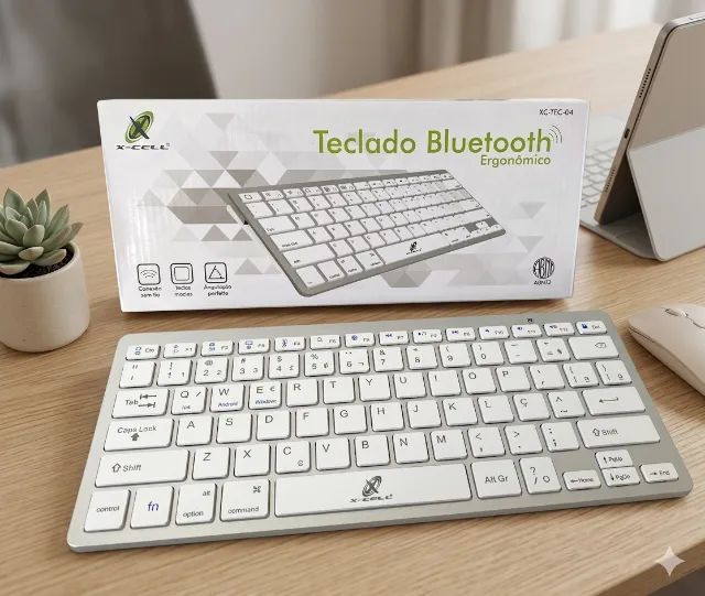 Teclado Mini Bluetooth Slim Abnt2 X-Cell XC-TEC-04 (NOVO)