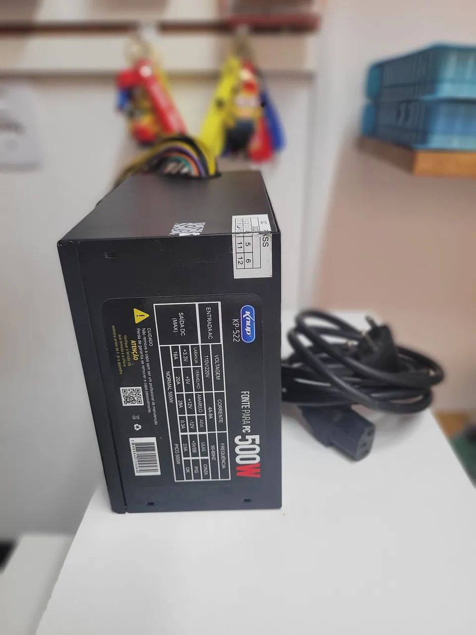 Fonte 500w kinup usada funcionando perfeitamente  - Foto 2
