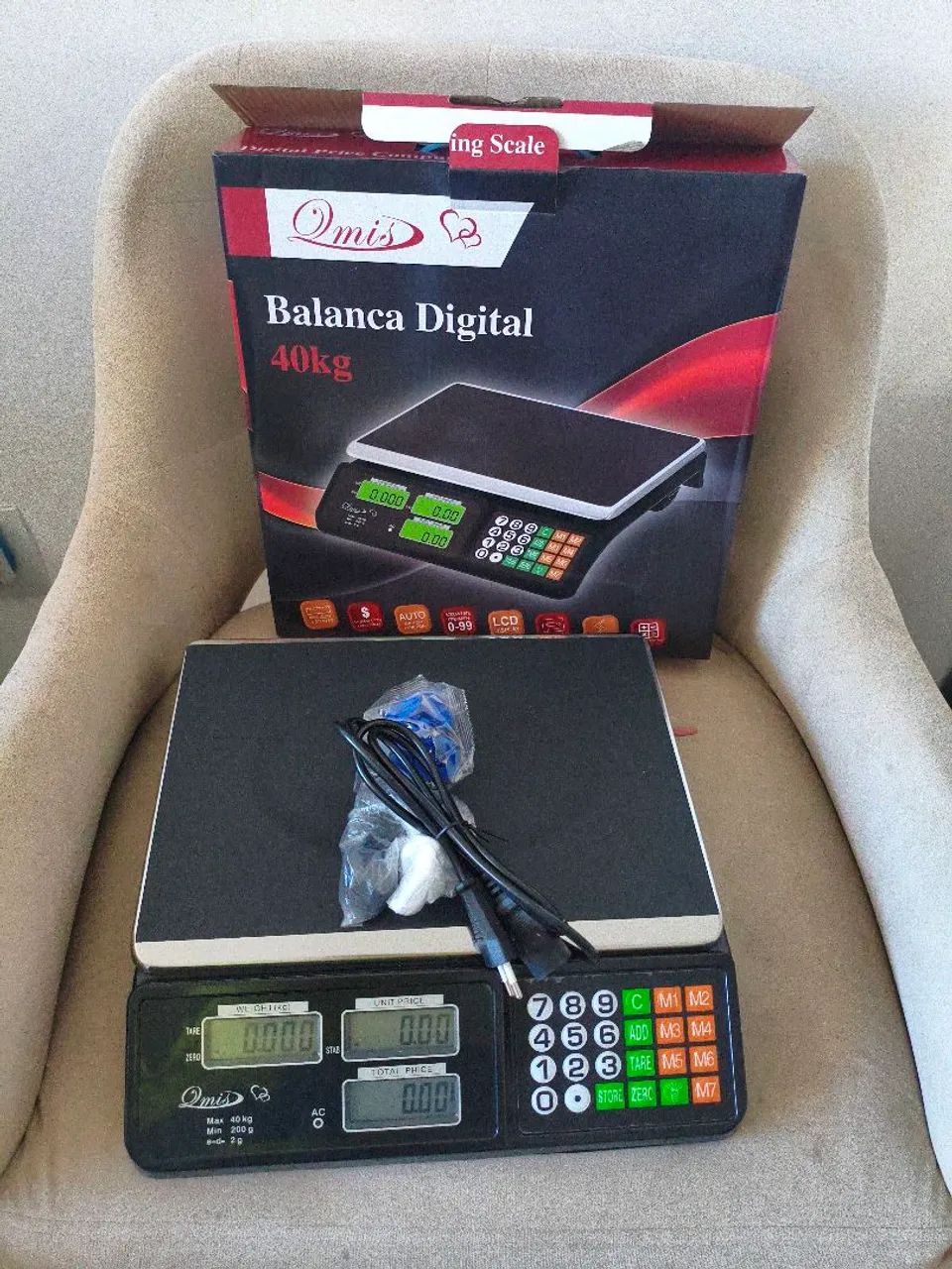 Balança digital 40 marca Max Black bateria  - Foto 3