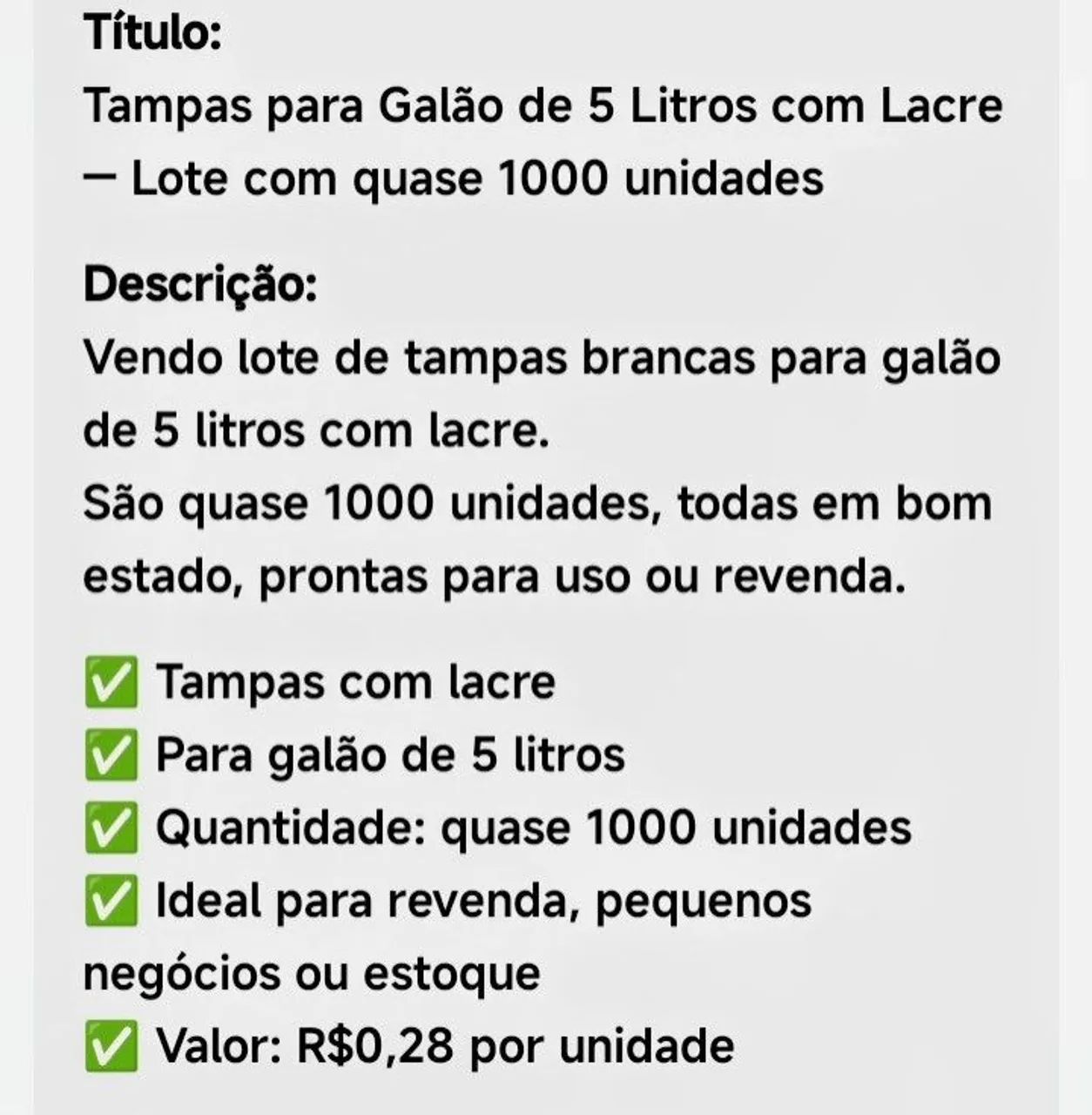 Tampas de galão de 5 litros com laque  - Foto 2