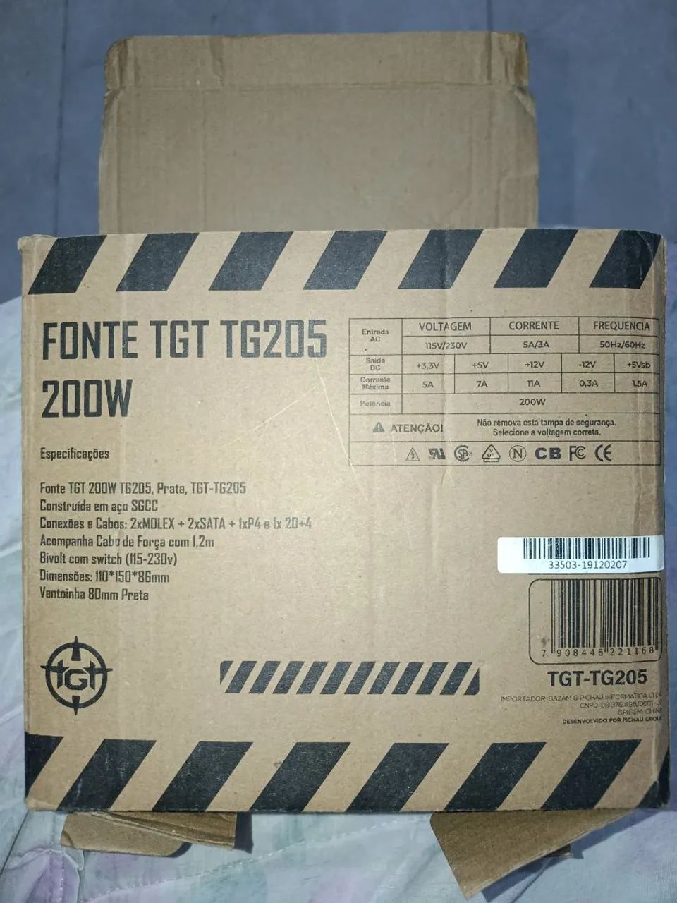 Fonte TGT TG205 200W
