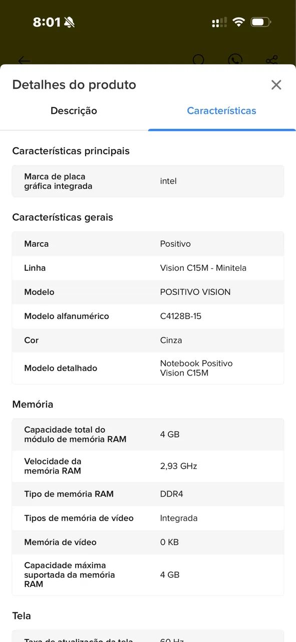 Notebook Positivo Vision C15M Intel Celeron N4500 Windows 11 NOVO - Foto 5
