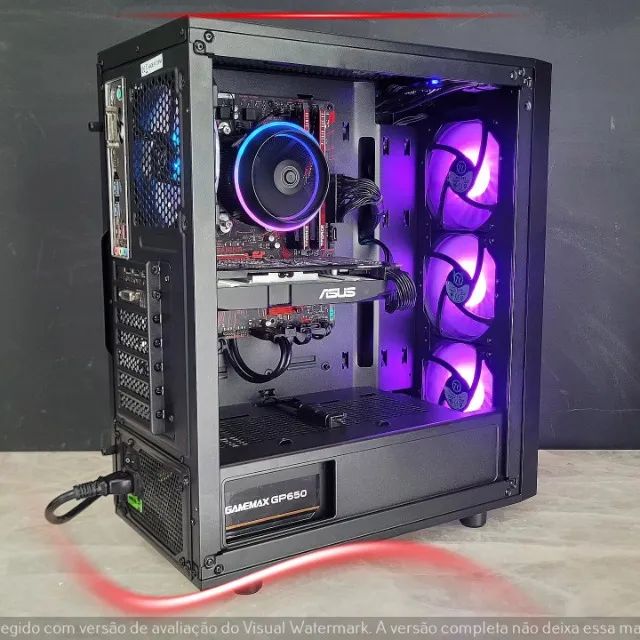 Computador Gamer Ryzen 5 3600, RX 580 8GB, 16GB RAM, SSD 240GB, HD 1TB - Foto 2