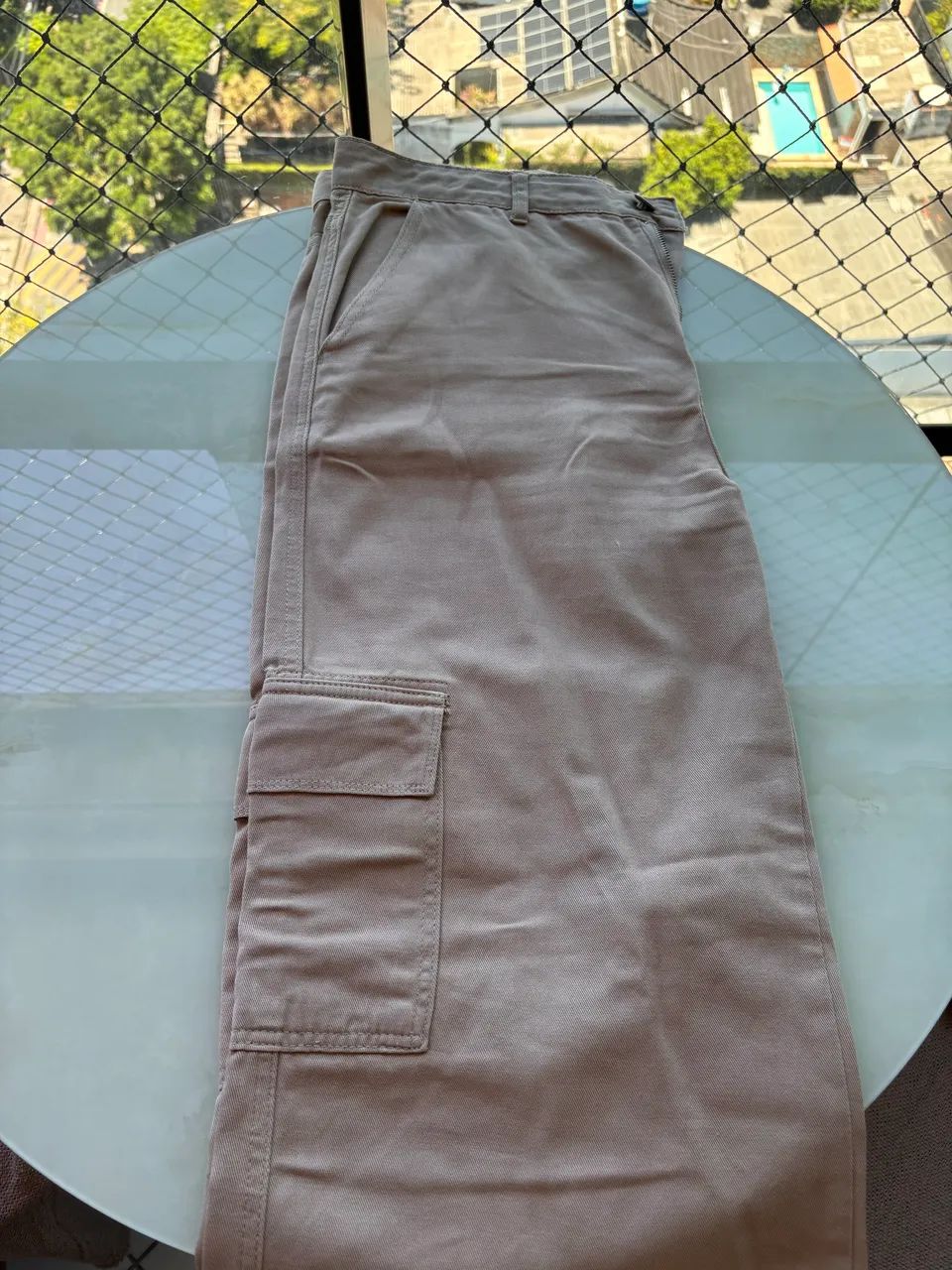 Calça cargo bege - Foto 2