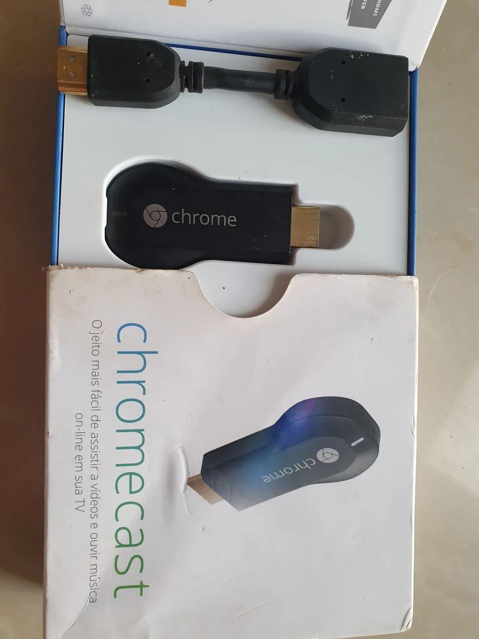 Google Chromecast 1th original usado na caixa  - Foto 4