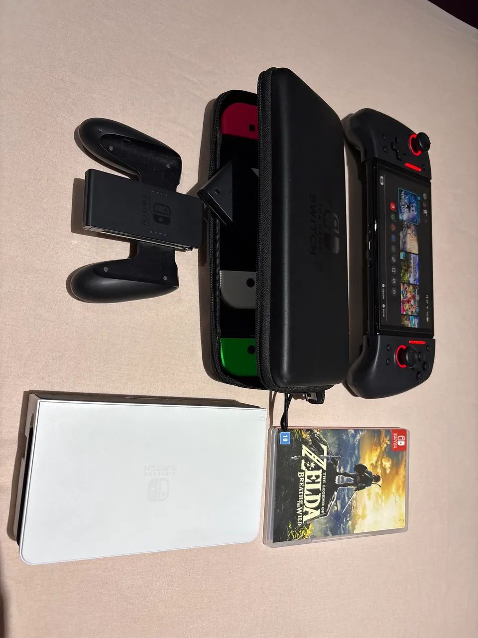 Nintendo Switch OLED + Zelda breath of the wild + Joypad + 4 Joycons - Foto 5