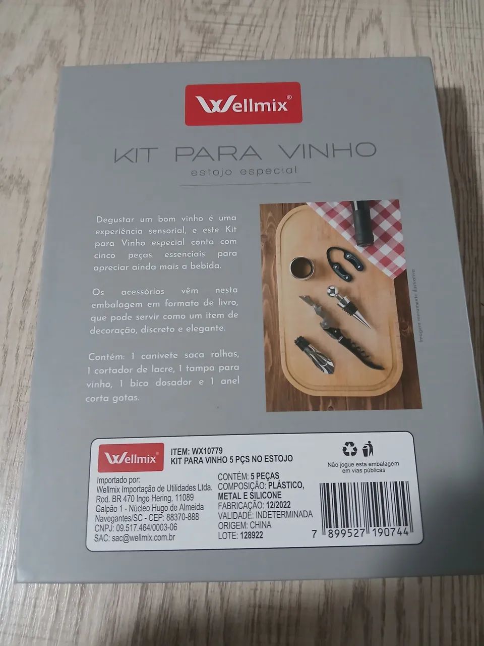 Conjunto Abridor de vinho 
