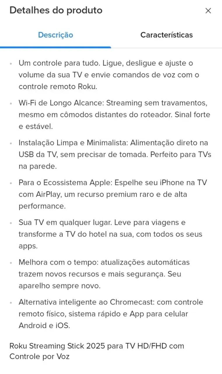 Tv Samsung 40 pol + Roku - Foto 5