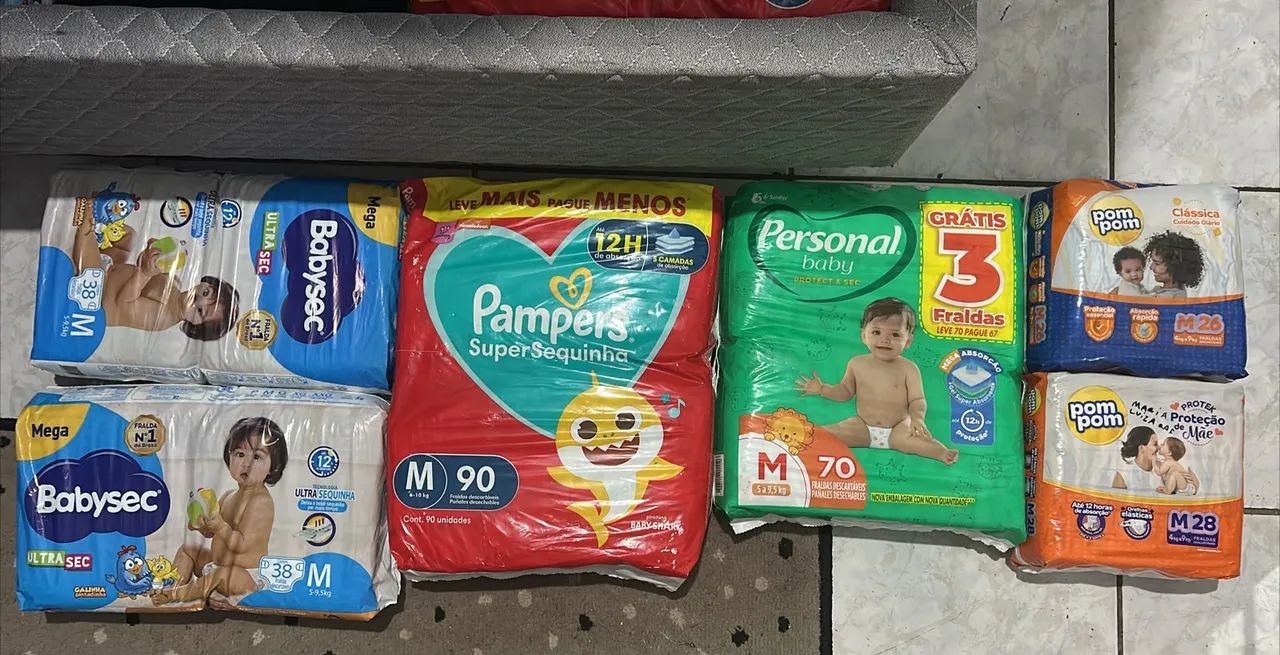 Fralda tamanho M