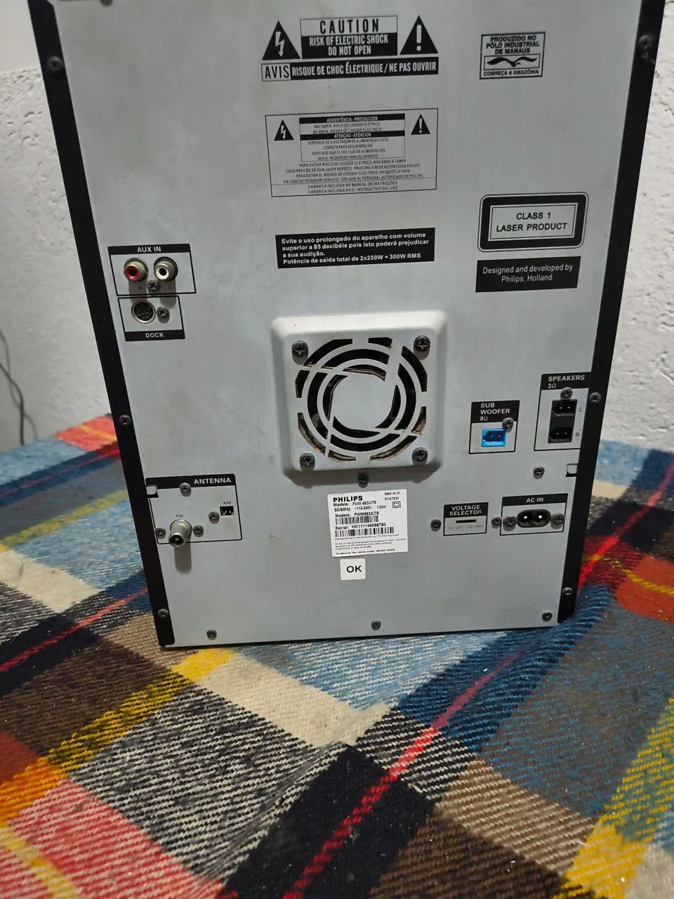 Vendo som Philips fwm673x/78 (precisando fazer uma limpeza