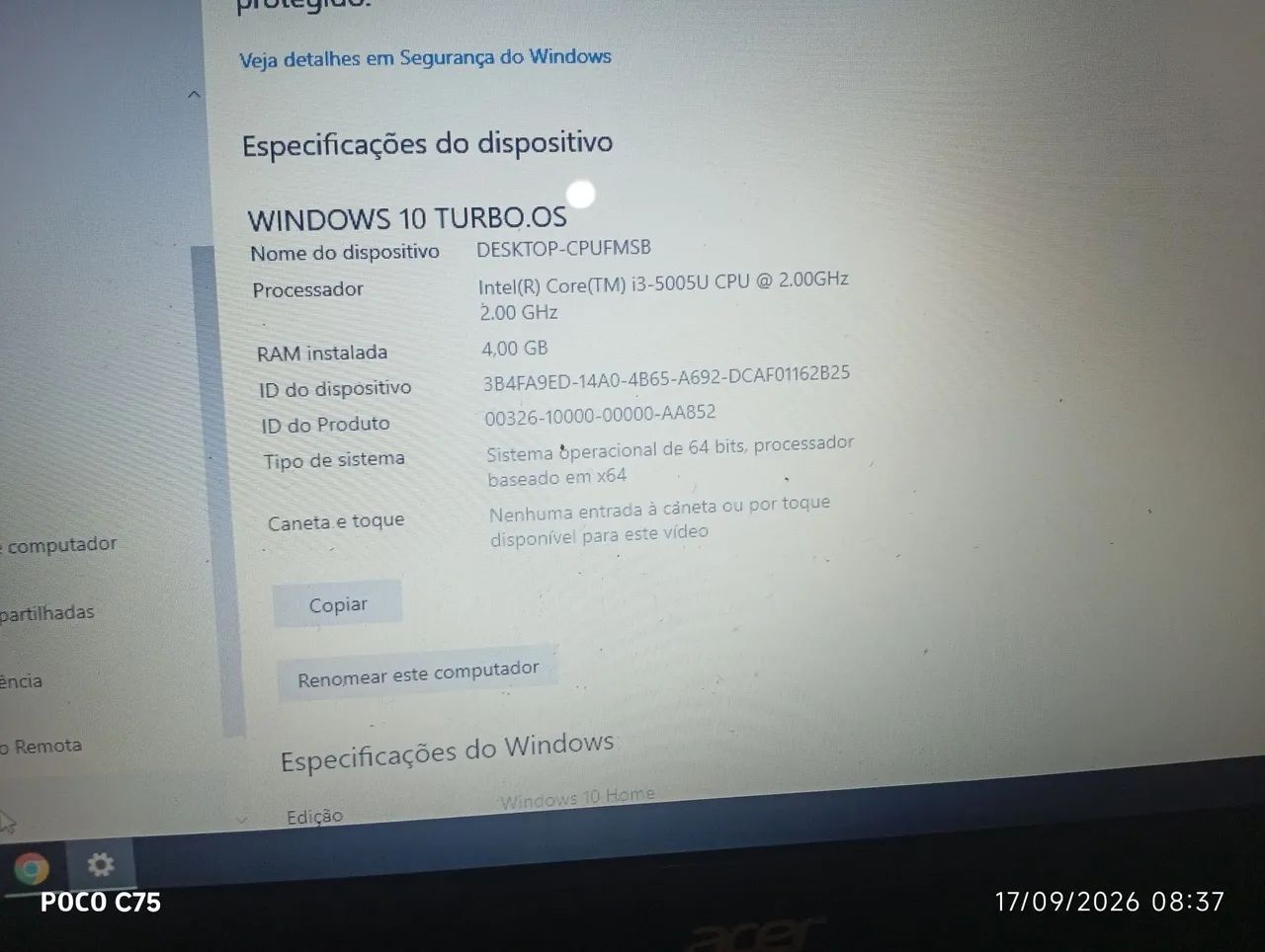Notebook acer i3 5 geracao  - Foto 3