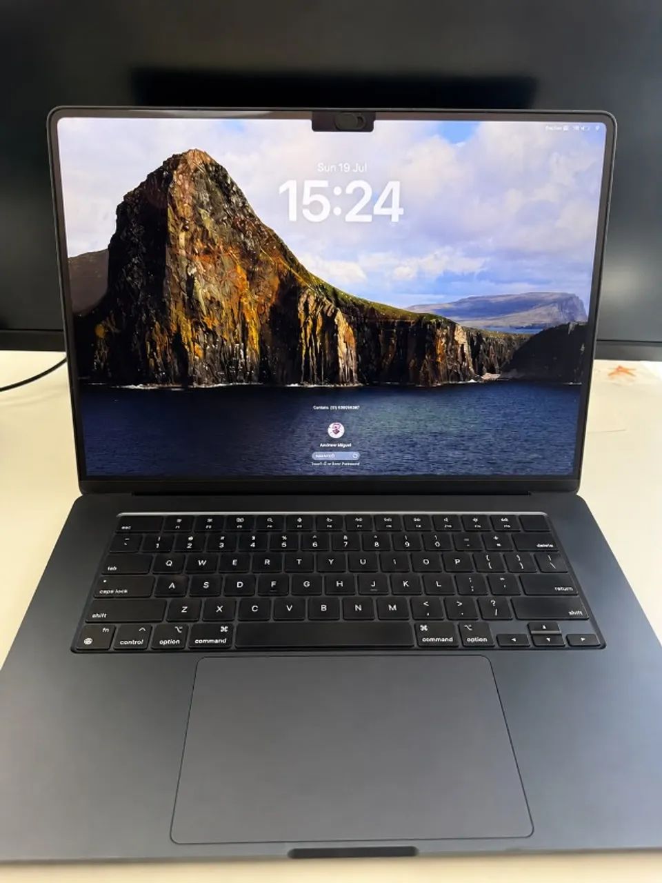 MacBook Air M2 512GB 15 polegadas (90% saúde bateria) sem arranhão